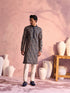 Men's Bottle Green Georgette Embroidered Kurta